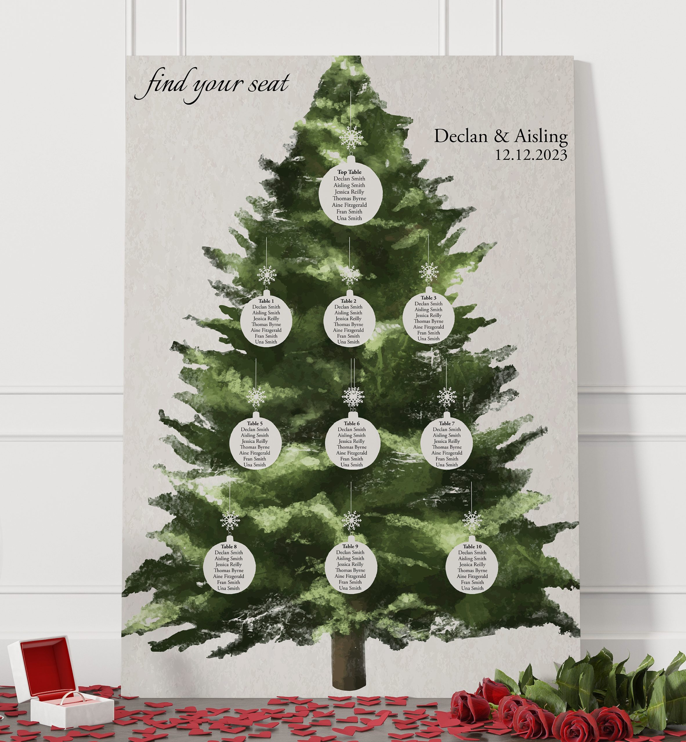Christmas Tree Table Plan 2