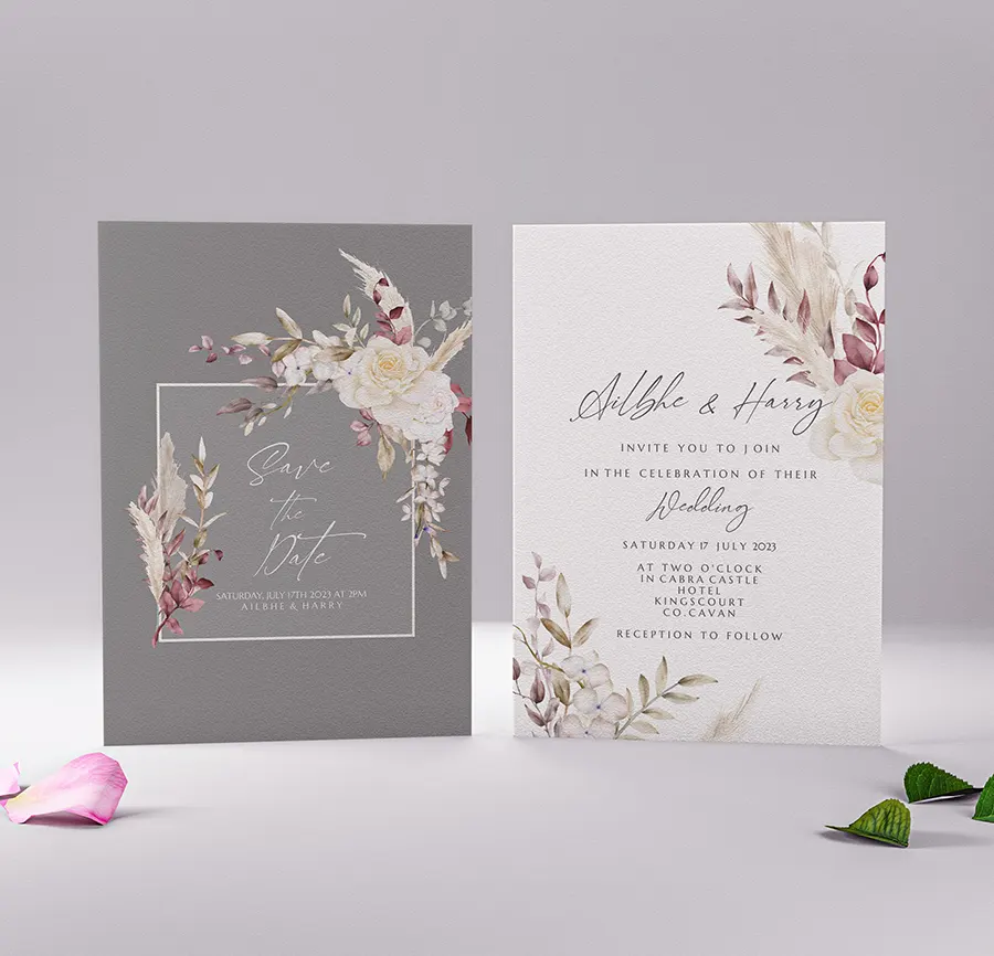 save the date floral