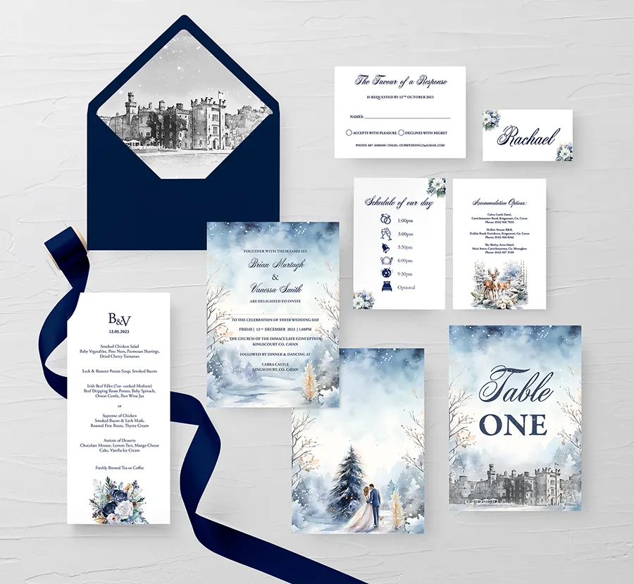 Cabra Castle Blue Suite Winter