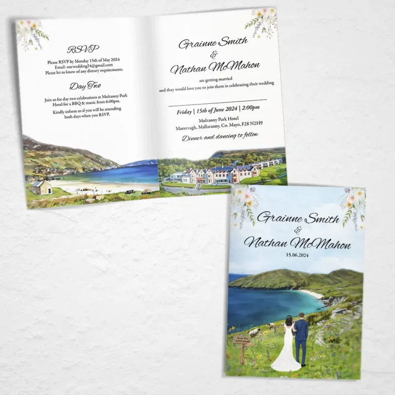 Achill Island Wedding Invitation