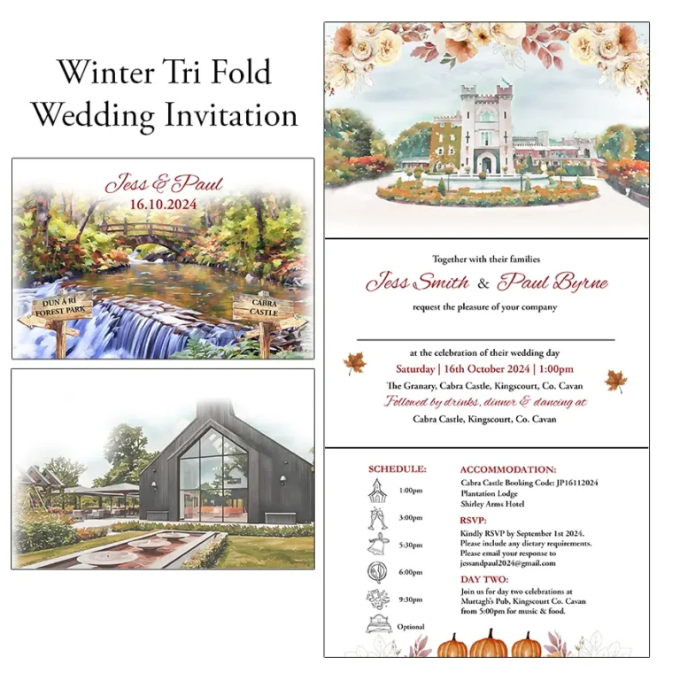Autumn Tri Fold Invitation