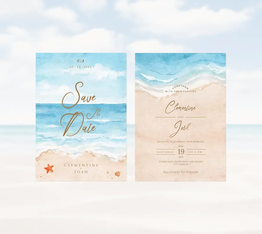 Beach Save The Date 2