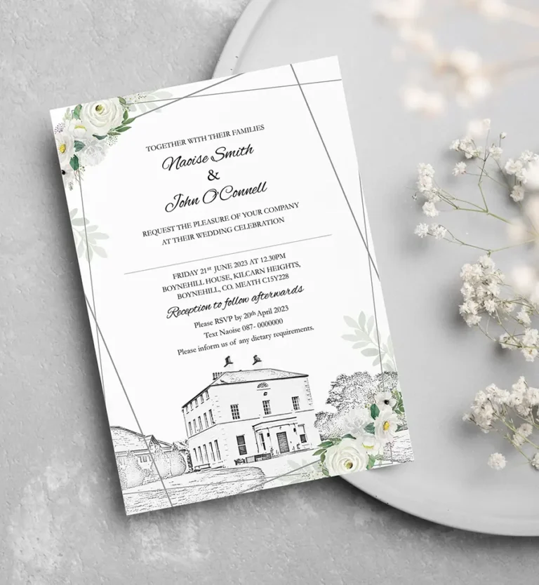 Boynehill House Wedding Invitation