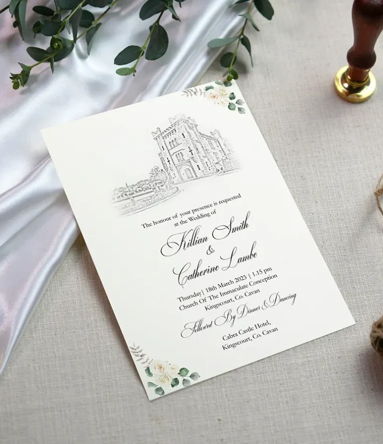 Cabra Castle Classic Wedding Invitation