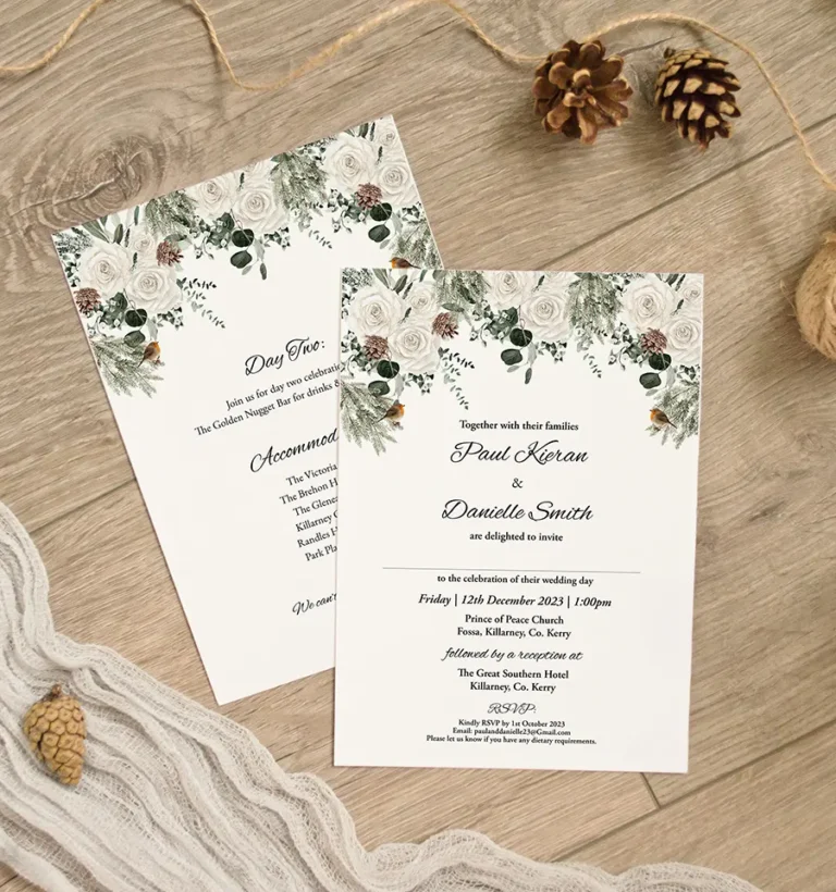 Christmas Wedding Invitation