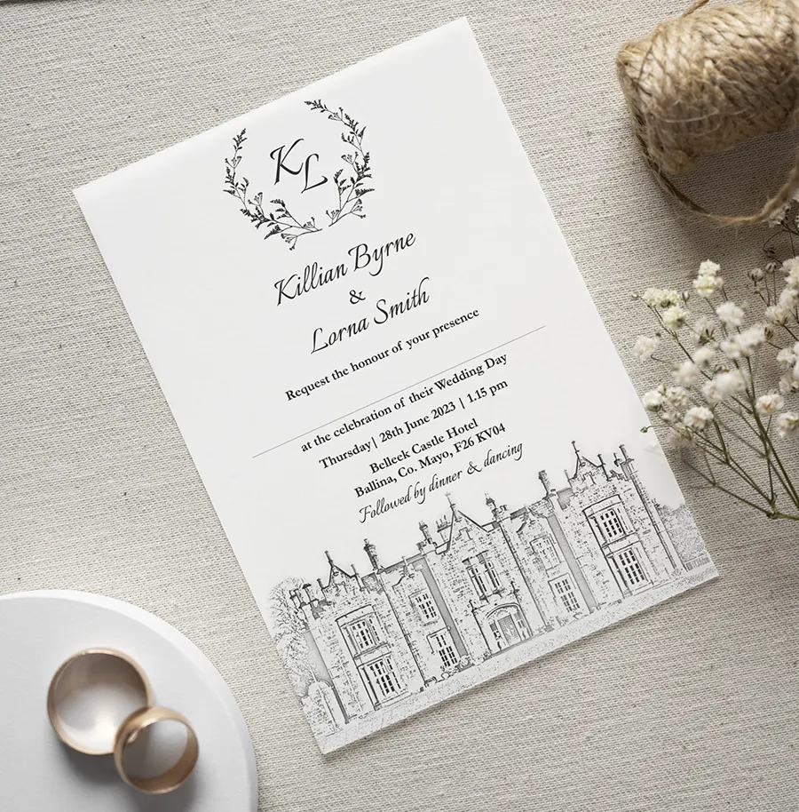 Classic Invitation with Wedding Crest