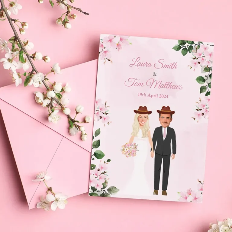 Cowboy Country Themed Wedding Invitation