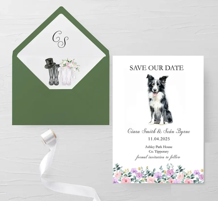 Farming Save the Date wedding invitation