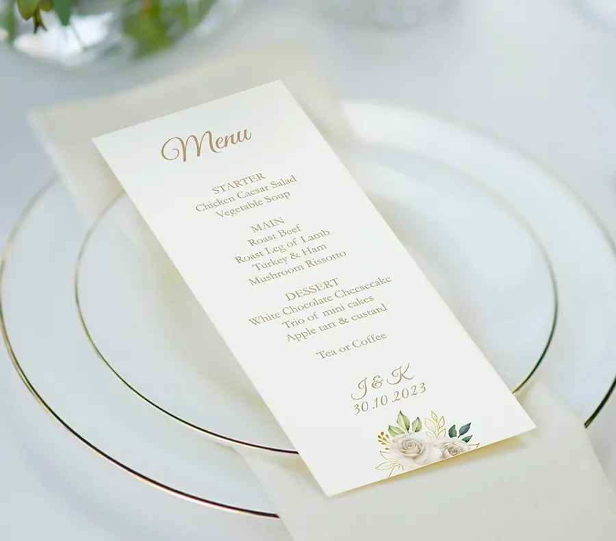 Wedding Menu Design