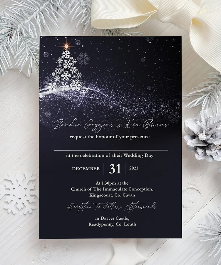 New Years Eve Wedding Invitation