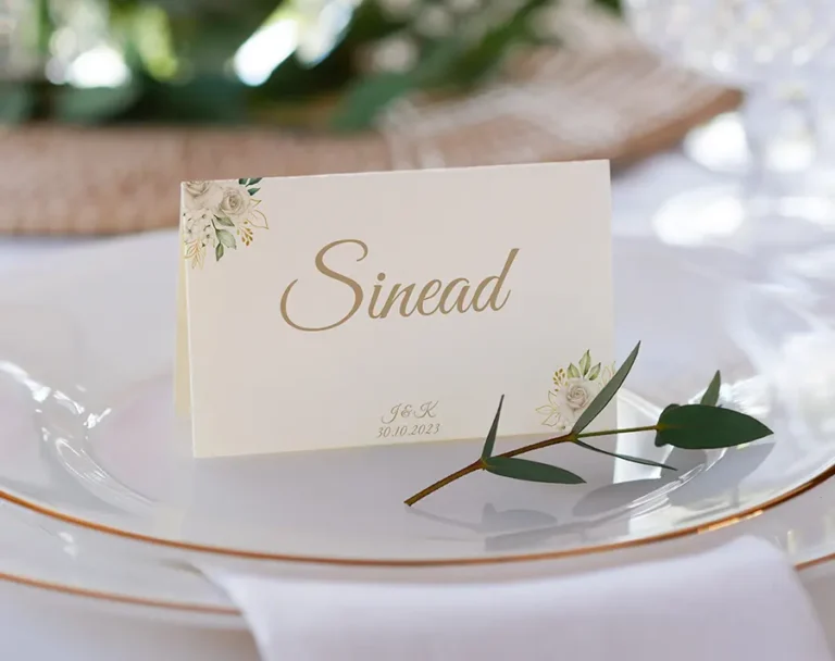Names Wedding Table Settings