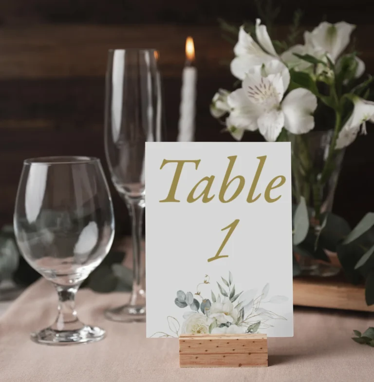 Classic Wedding Table Settings