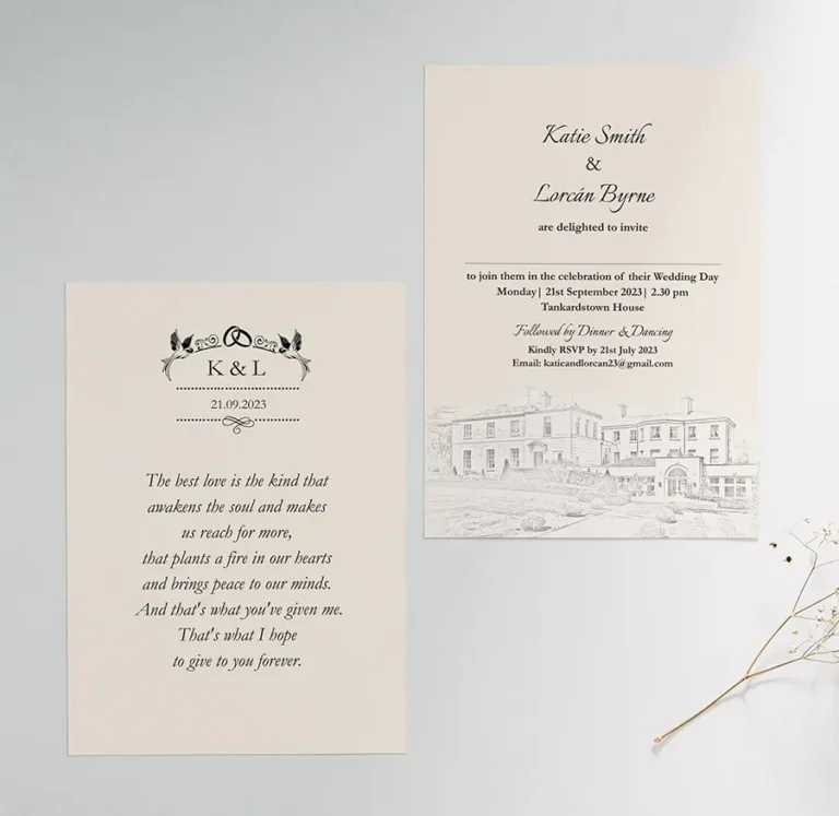The Notebook Wedding Invitations