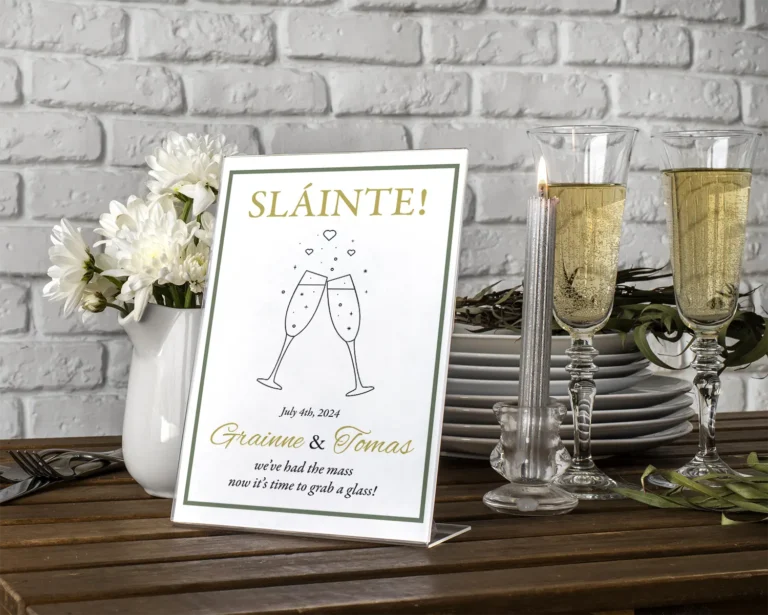 Wedding Drinks Reception Sign