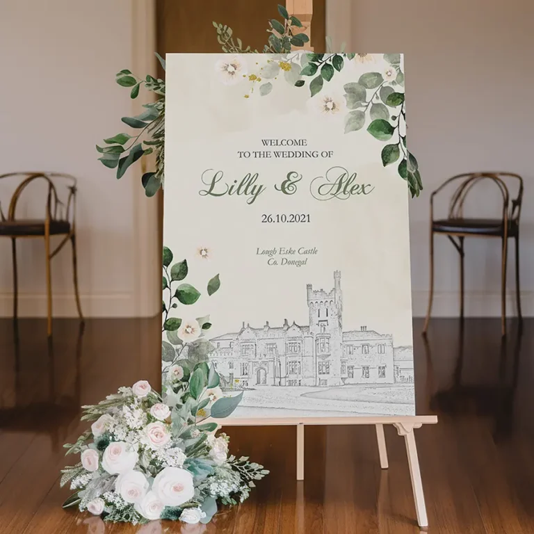 Bespoke Wedding Welcome Signs venue
