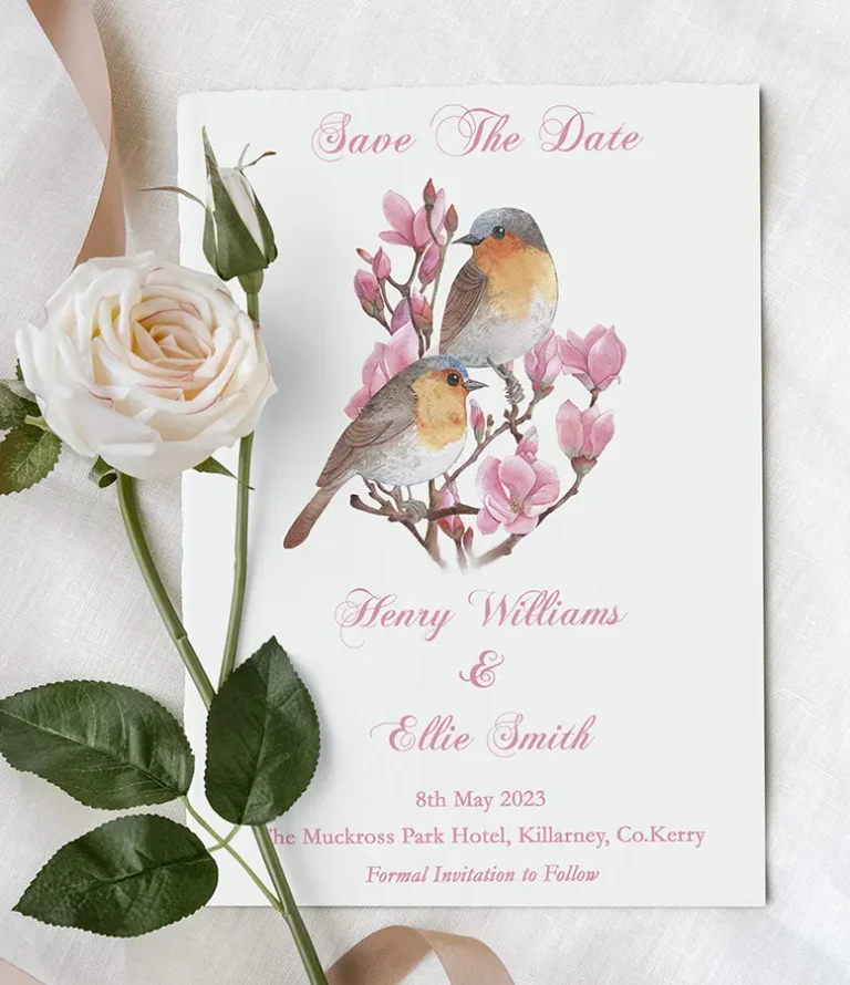 robin Save The Date Wedding Invitations
