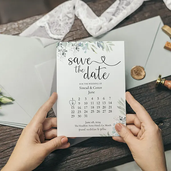 Save The Date Wedding Invitations calendar