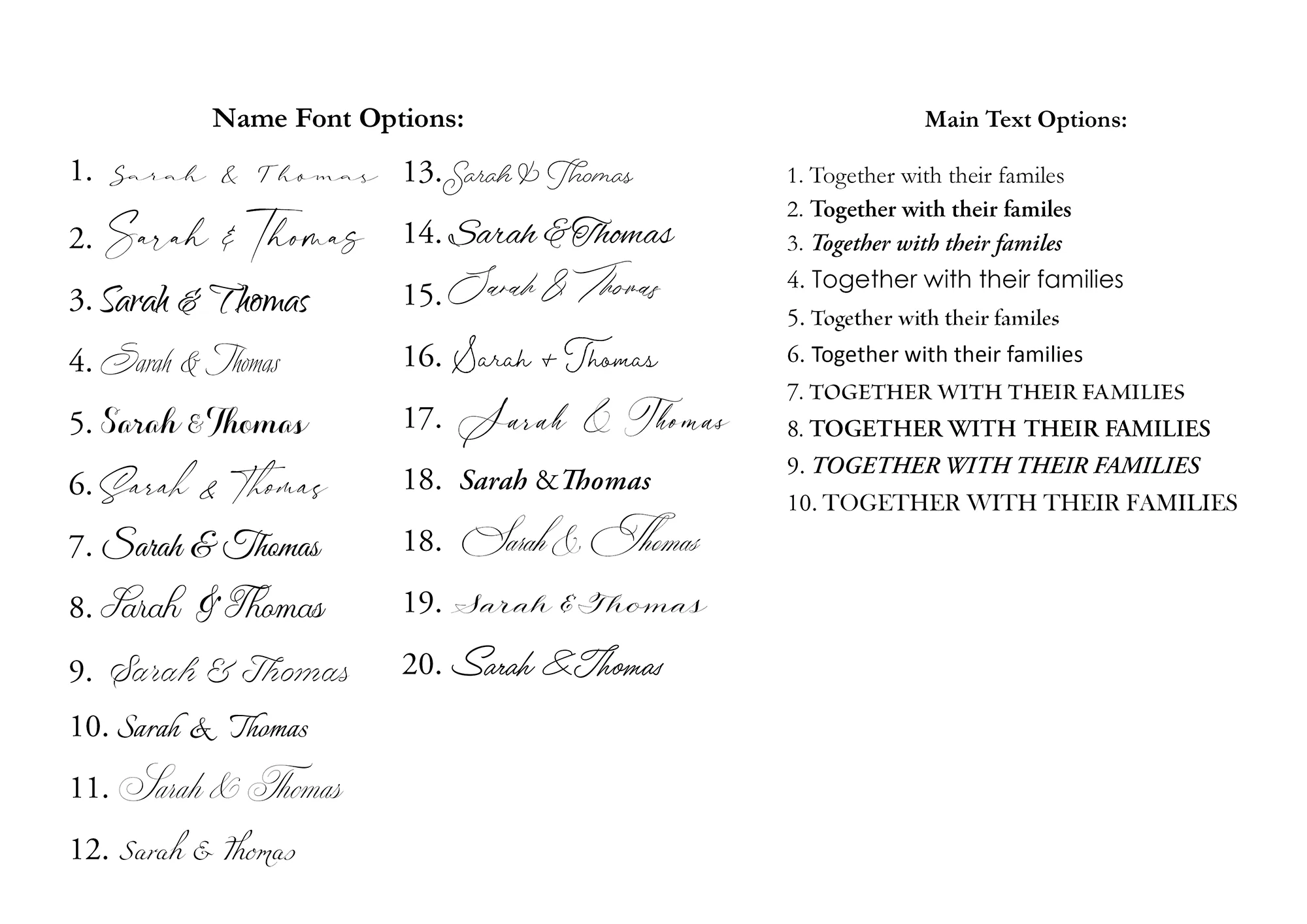 Font Sheet Updated