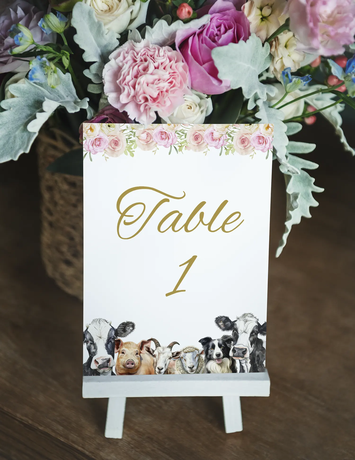 Animal Table Number