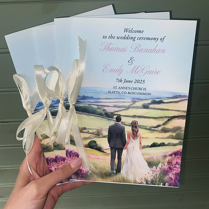 Folded Summer Countryside Mass Booklets