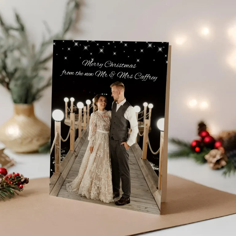 winter themed Wedding Thank You Cards