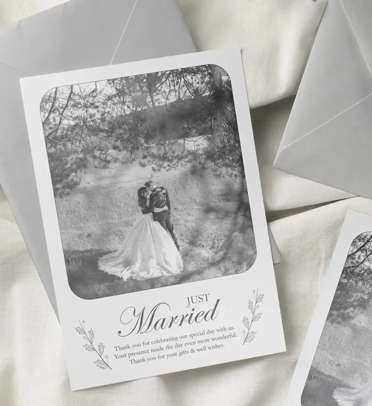 Personalised Wedding Thank You Cards