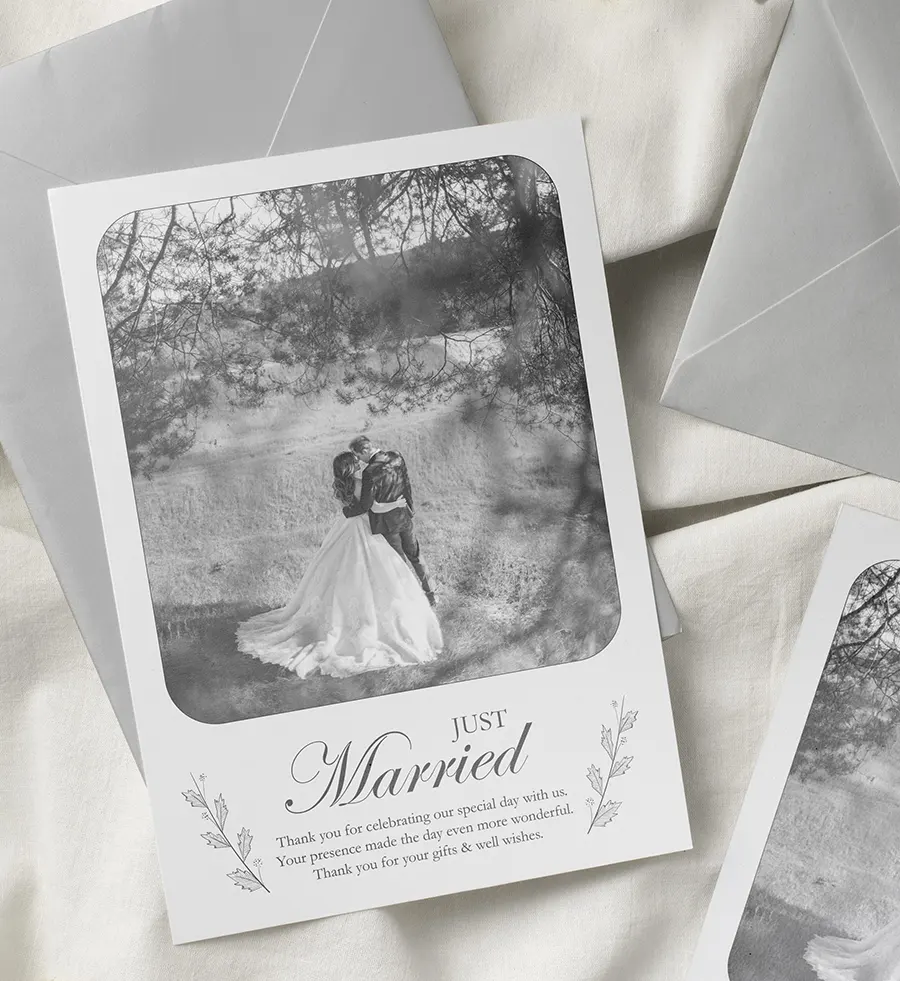 Personalised Wedding Thank You Cards