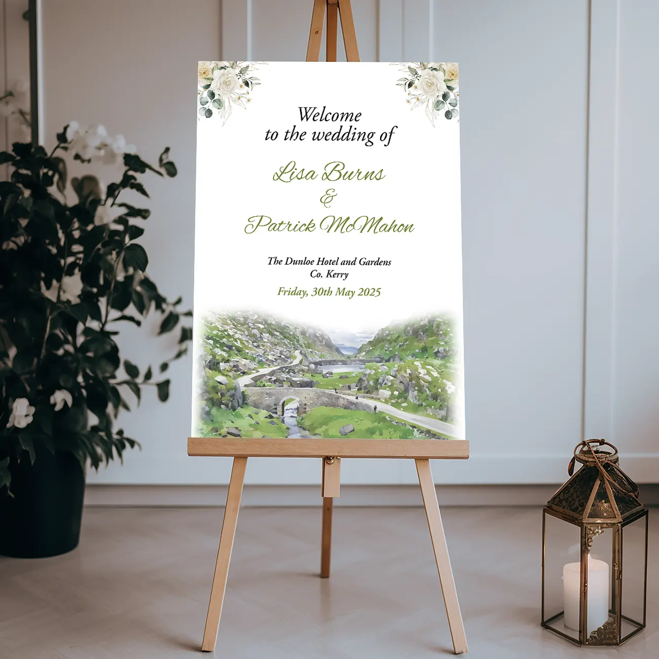 Robin Welcomesign The Gap of Dunloe Wedding Welcome Sign - Willow & Robin